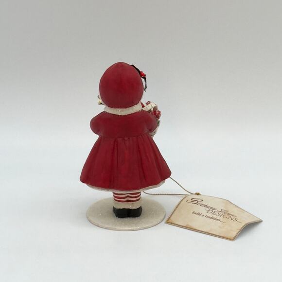 Bethany Lowe Little Caroling Lucy With Bell Christmas Figurine NEW - Picture 5 of 10